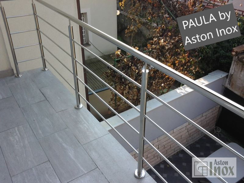 Inox ograda za balkone i terase sa horizontalnim ispunama